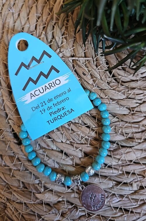 *Pulsera Mineral Acuario