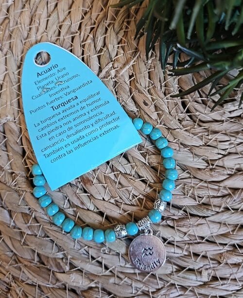 *Pulsera Mineral Acuario - Imagen 2