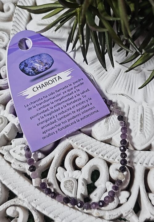 *Pulsera Mineral Charoita