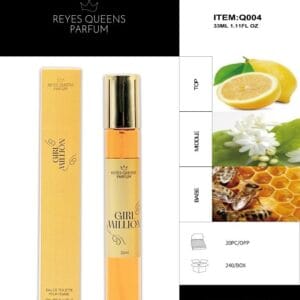 *REYES QUEEN PARFUM Mini Talla Girl Million 33ml
