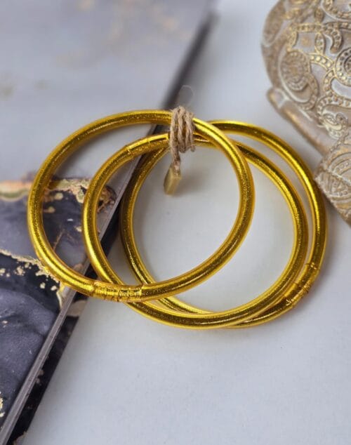 *Pack 3 Pulseras Pan de Oro-303