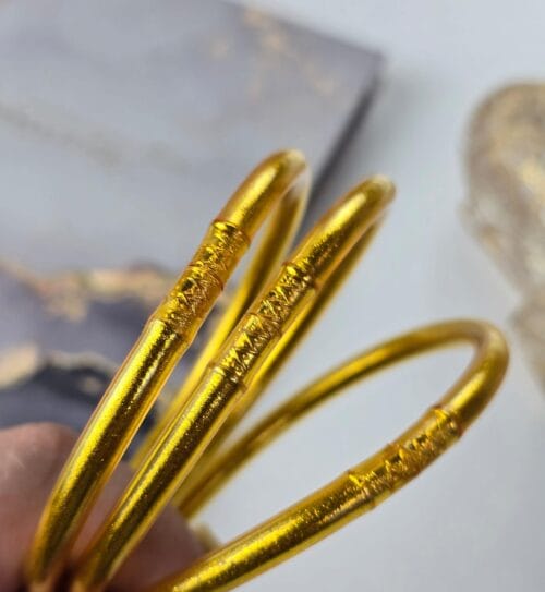 *Pack 3 Pulseras Pan de Oro-303 - Imagen 2