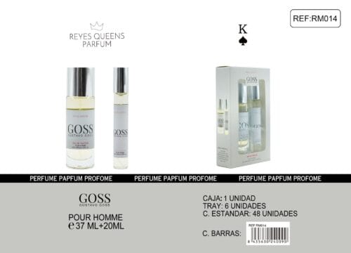 *REYES QUEENS PARFUM Estuche Perfume Hombre Goss 37ml + 20ml