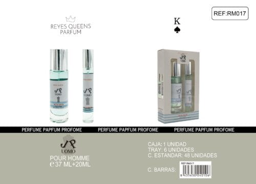 *REYES QUEENS PARFUM Estuche Perfume Hombre JP Uomo 37ml + 20ml