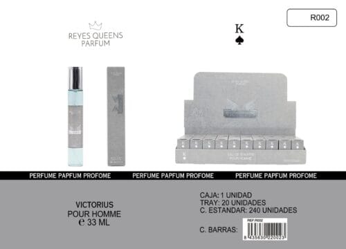 *REYES QUEENS PARFUM Estuche Perfume Hombre Victorius 37ml + 20ml