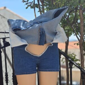 Falda short vaquera B22254-