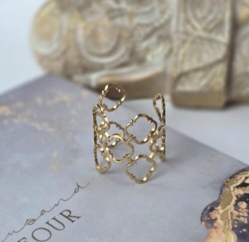 Anillo Adaptable LV Dorado