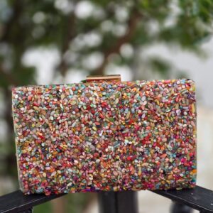 Bolsos de Piedras Dorado
