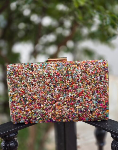 Bolsos de Piedras Dorado