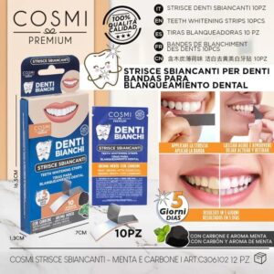 COSMI Tiras Blanqueadores de Dientes