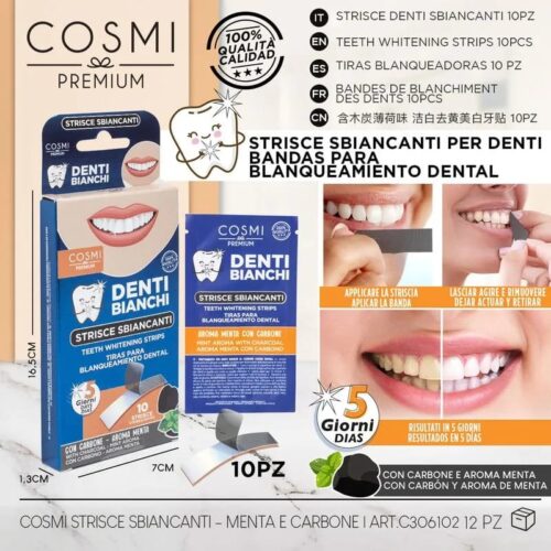 COSMI Tiras Blanqueadores de Dientes