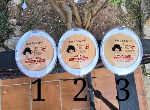 KISS BEAUTY - Polvos Compactos con Control de Grasa y Ácido Kójico FPS15 - Imagen 2