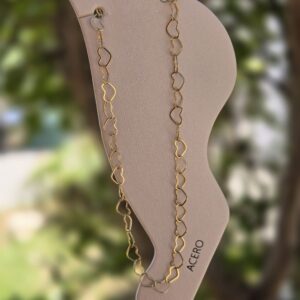 Tobillera Corazones Dorada - 002