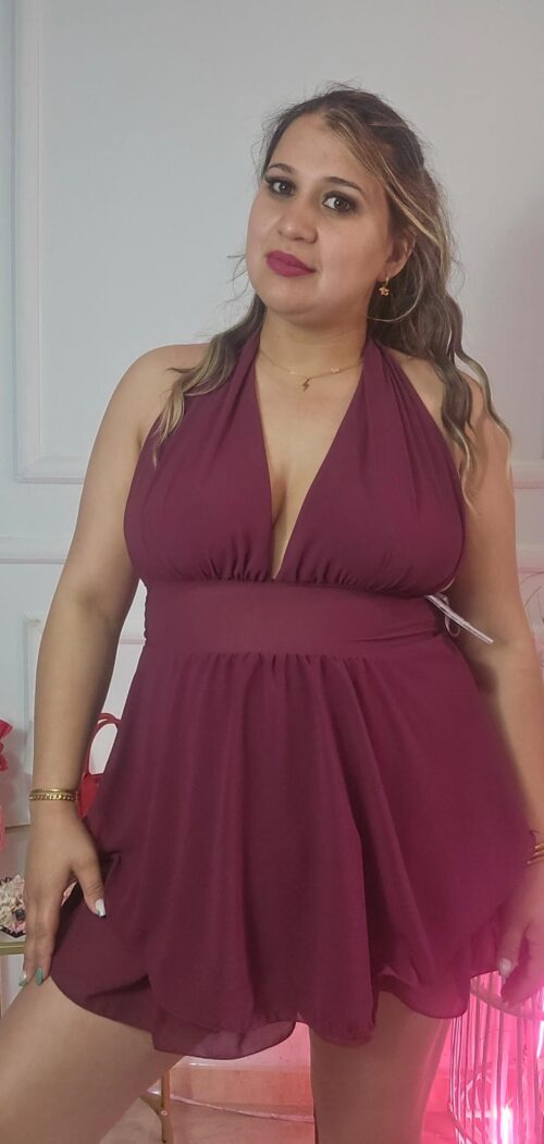 Vestido Burdeos - 25572