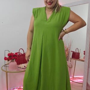 Vestido pistacho 10369