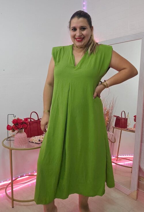 Vestido pistacho 10369