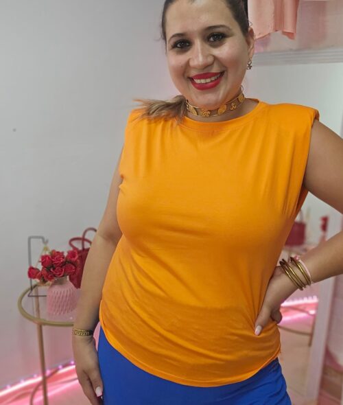 Camiseta hombreras