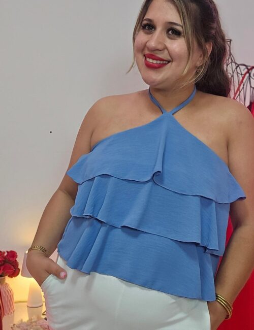 Blusa volantes 12058