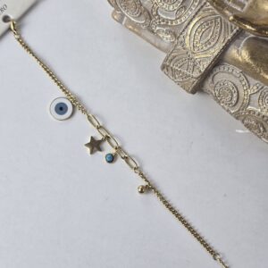 Pulsera ojo turco y estrella