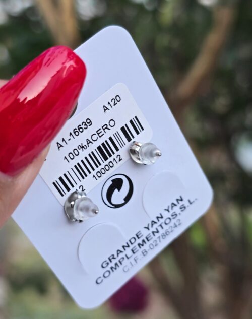 Pendientes mariposa plata 001 - Imagen 2