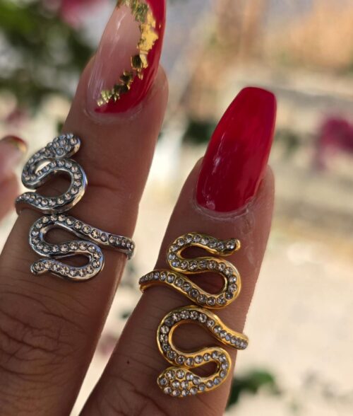 Anillo bicha brillante