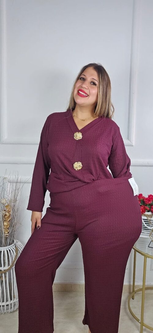 Conjunto arrugado curvy 31220