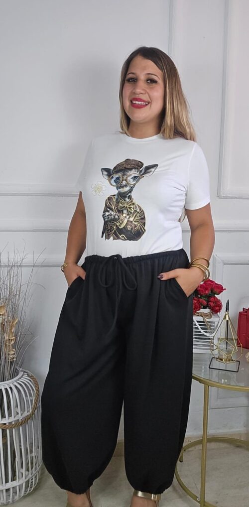 Pantalón curvy bombacho  M1395