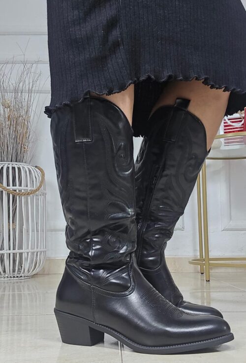 Botas cowboy negro