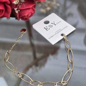 Pulsera Eslabón Dorada - 003