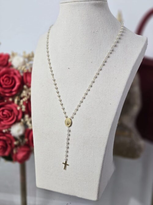 Rosario Virgen María Dorado - 007