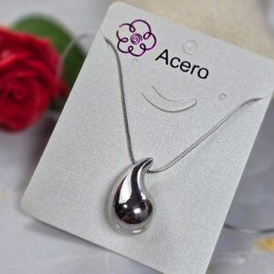 Collar gota plata 017