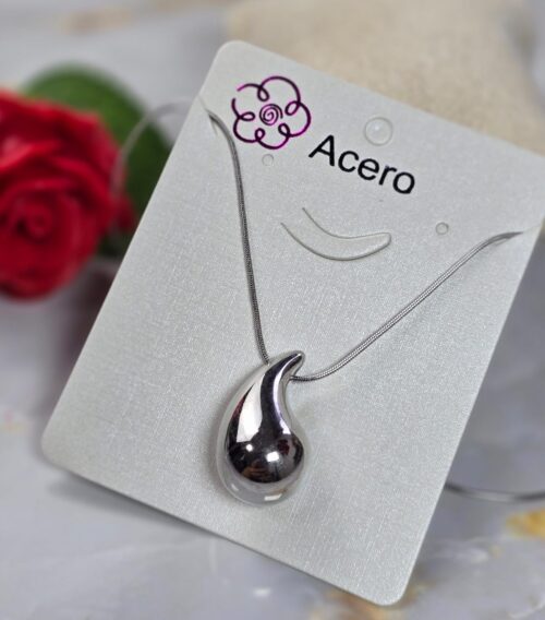 Collar gota plata 017