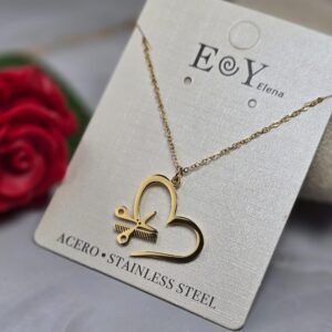 Collar peluquera oro 019