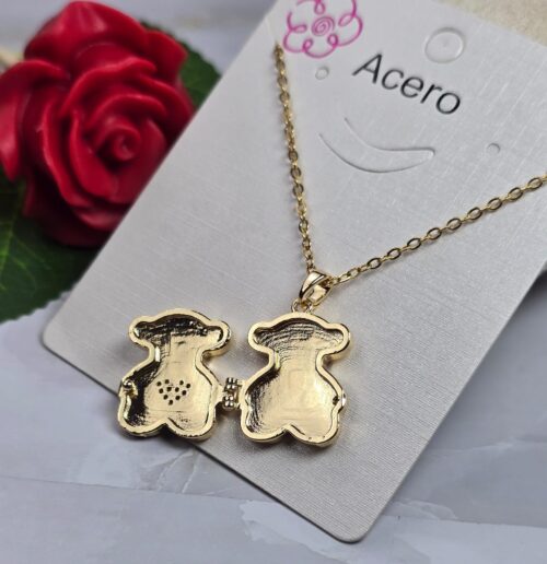 Collar oso oro 021 - Imagen 2