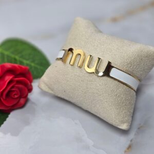 Pulsera doble M oro 027