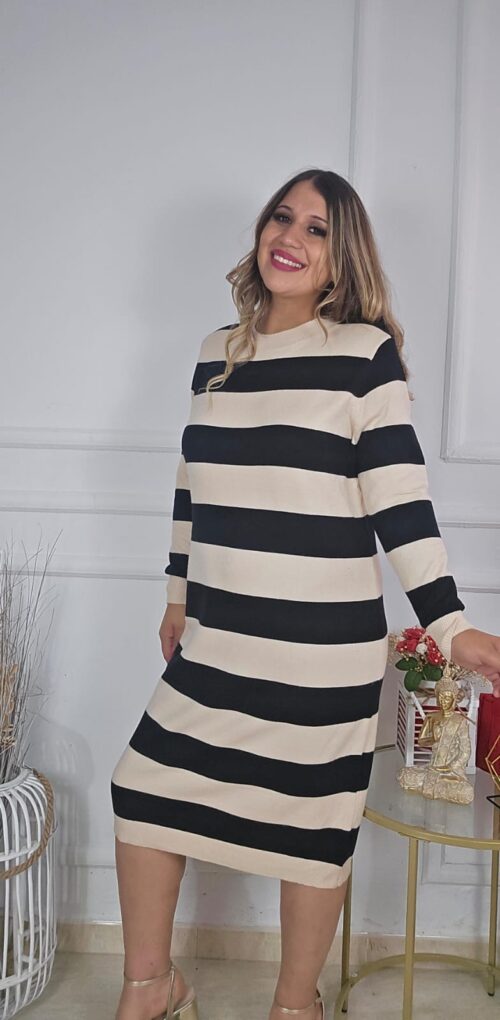 Vestido punto curvy S7200