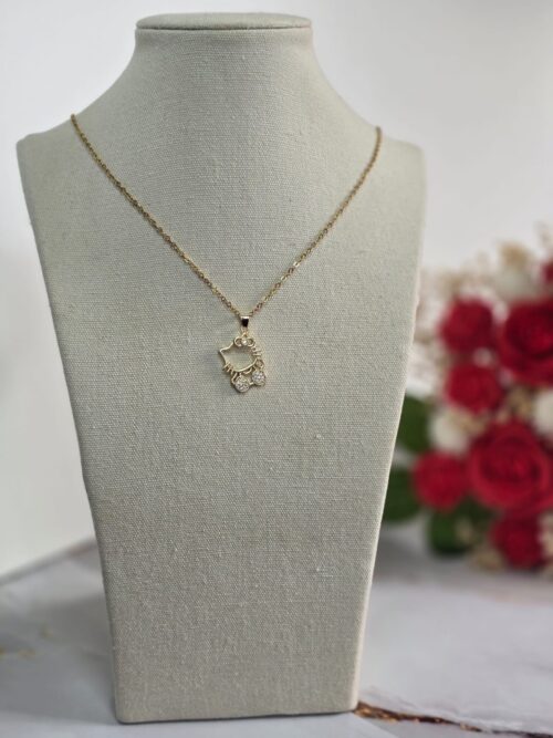 Collar Hello kitty oro 018