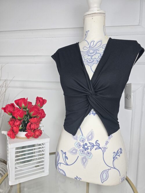 Blusa nudo canalé 24062