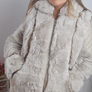 Chaqueta de Pelo y Polipiel - 102