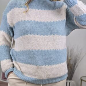 Jersey Rayas Celeste - 250821