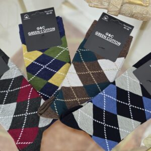 Calcetín hombre rombos