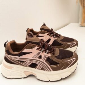 Tenis chocolate/rosa