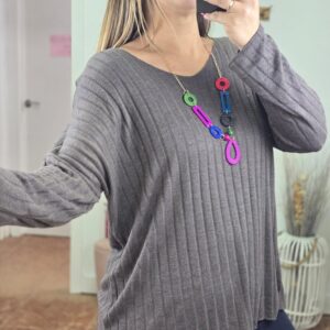 Jersey Canalé chocolate 2671