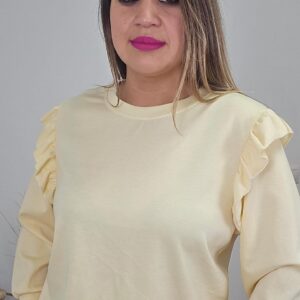 Sudadera volantes 35277