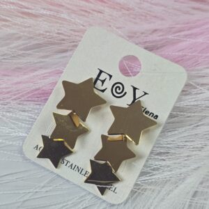 Pendientes estrella oro 516