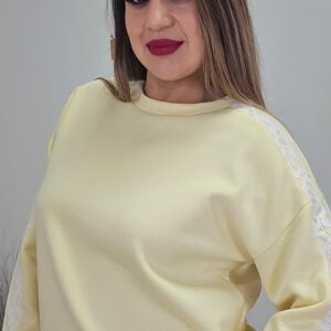 Sudadera encaje 97279