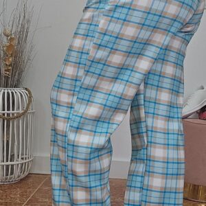 Pantalón cinturón cuadros 37901