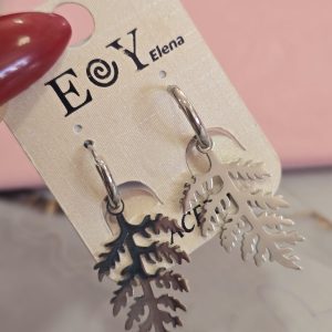 Argollas helecho plata 801