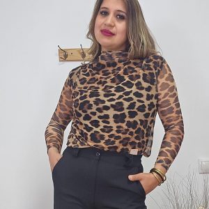 Blusa tul Leopardo 25877