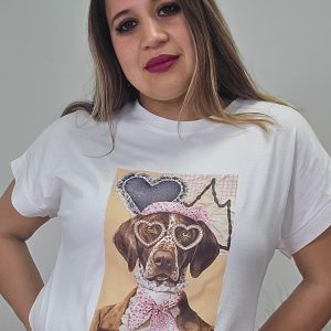 Camiseta perra brillos 24500